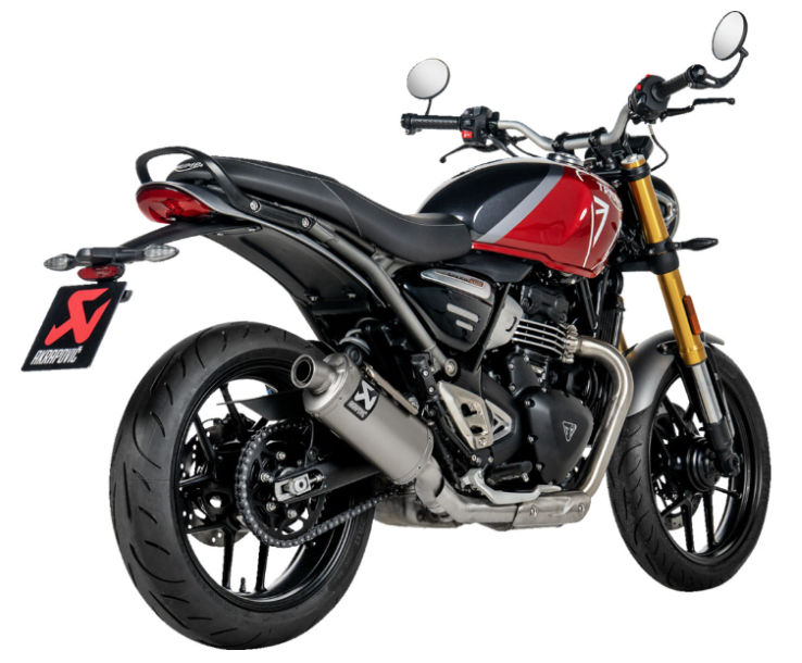 Akrapovic Slip-On Line Muffler for the Triumph Scrambler / Speed 400 Akrapovic Slip-On Line Muffler for the Triumph Scrambler / Speed 400